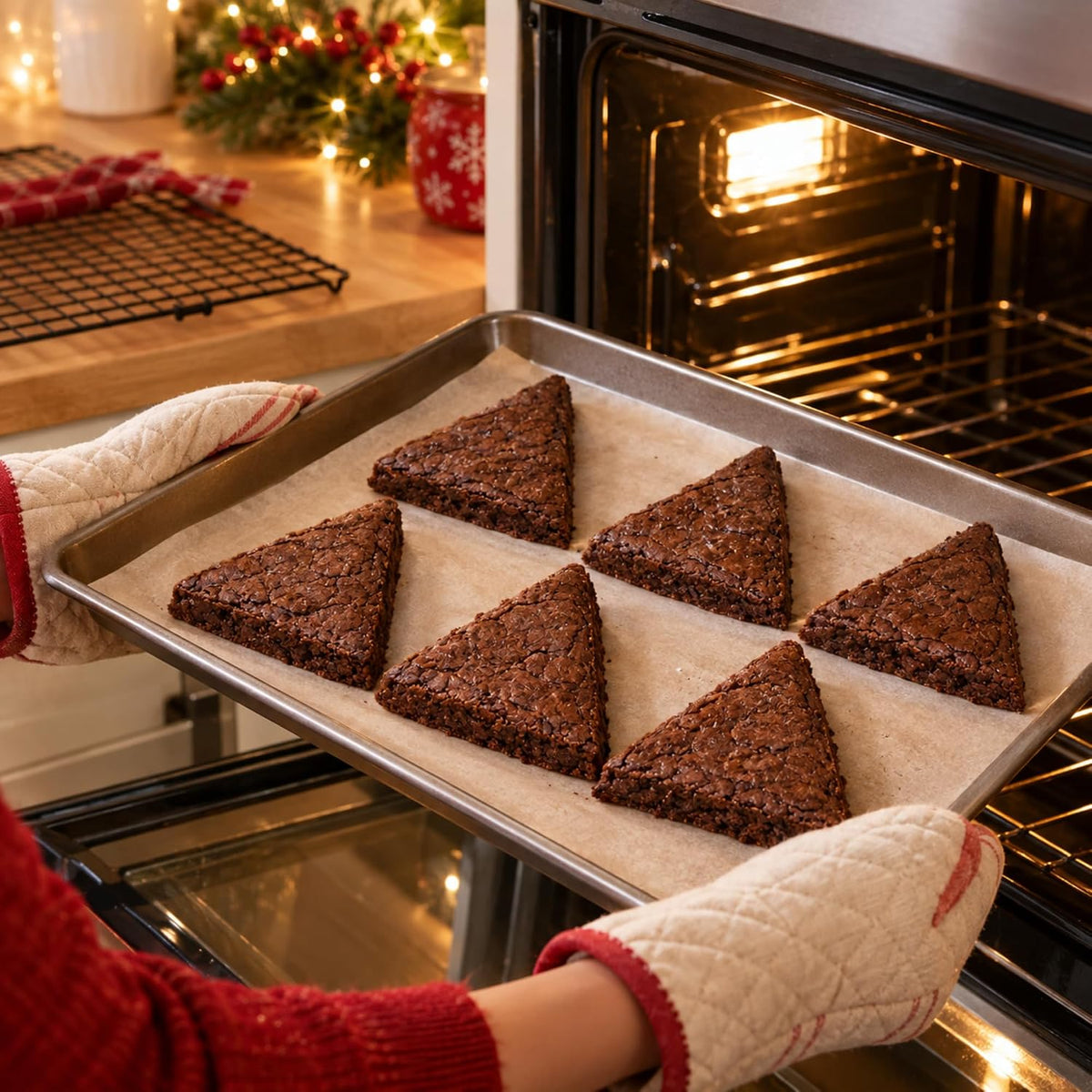 Treat Yourself! | Holiday Tree Brownie Mix Kit (Multiple Pack Sizes) | Christmas Baking & Decorating Activity for Kids, Families, Parties & Gifts