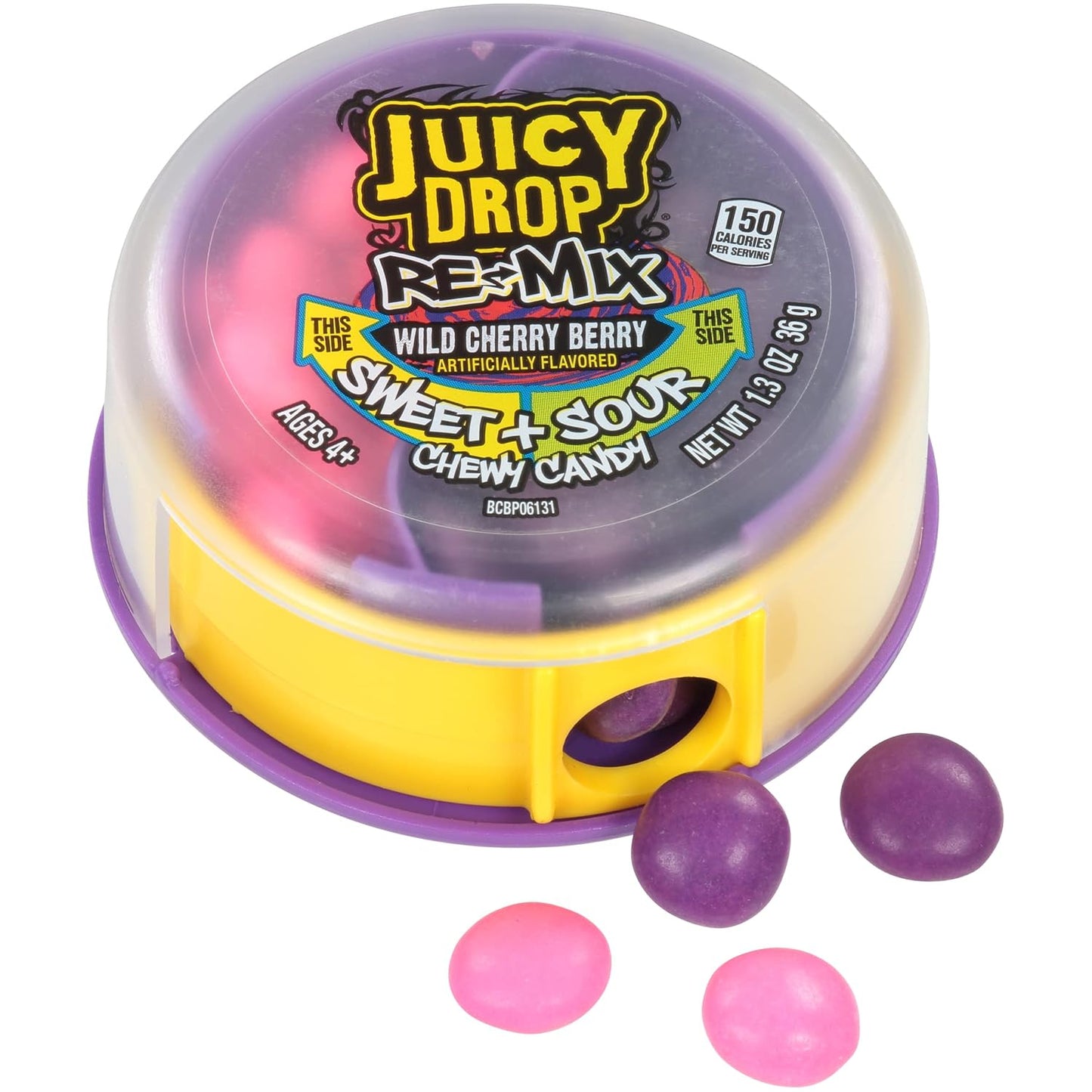 Juicy Drop Re-Mix Candies – 8 Count Box – Assorted Flavors (Knockout Punch, Blue Rebel, Wild Cherry Berry)