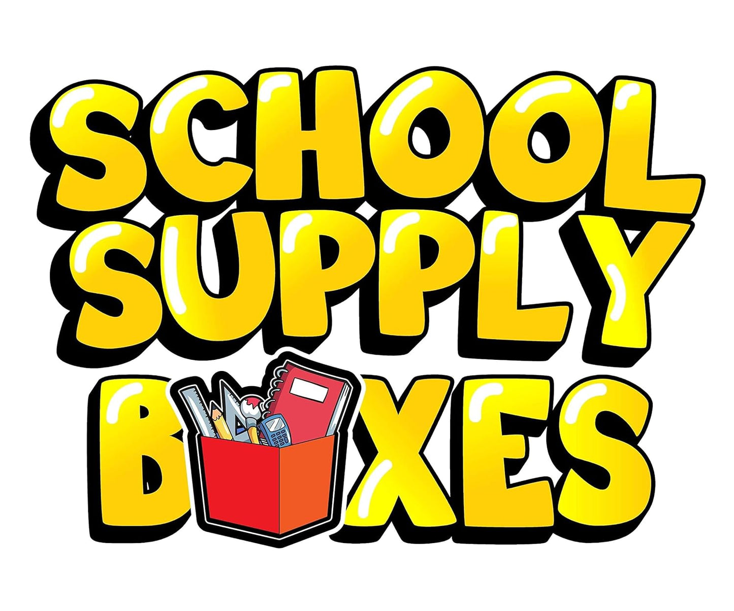 School Supply Boxes | Mega Bundle | Back-to-School Essentials for Students & Teachers | 90+ Neatly Packed Items | Box (1), Case (2), Pallet (36)