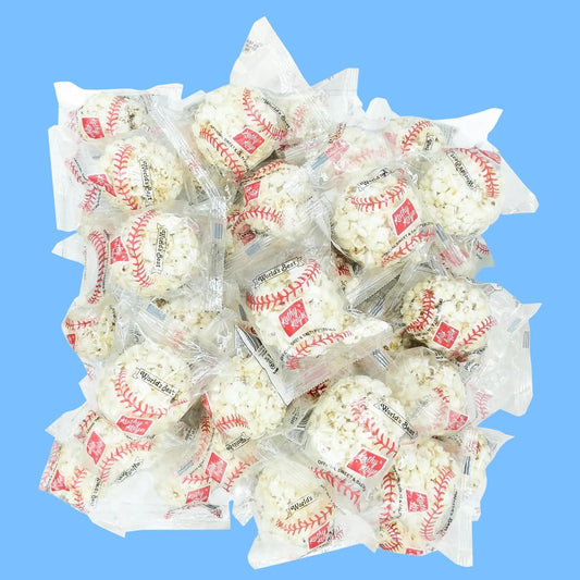 Kathy Kaye Popcorn Balls – Individually Wrapped Popcorn Treats - 8 Count Bag or 18 Count Box