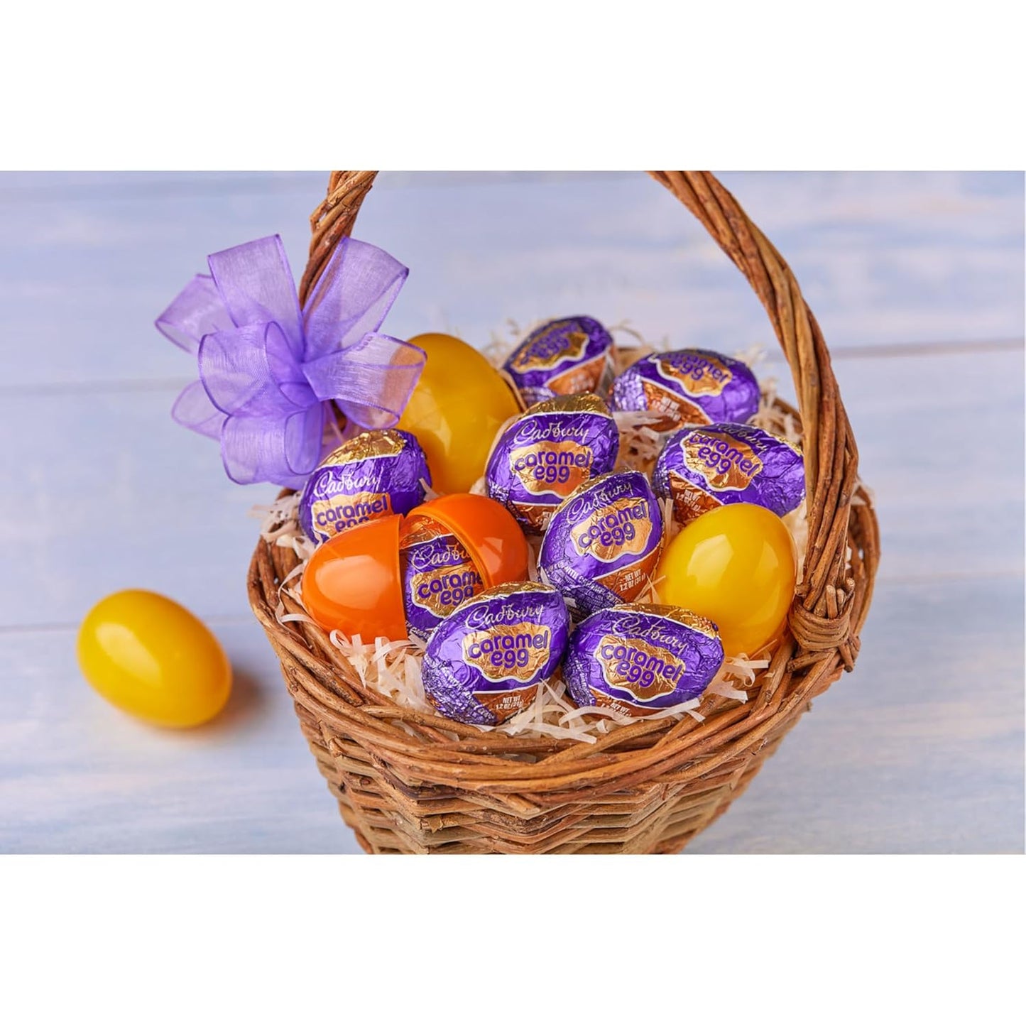 Cadbury Caramel Milk Chocolate Eggs – 4.8 oz, 4‑Count Box with Gooey Caramel Center Easter Treats