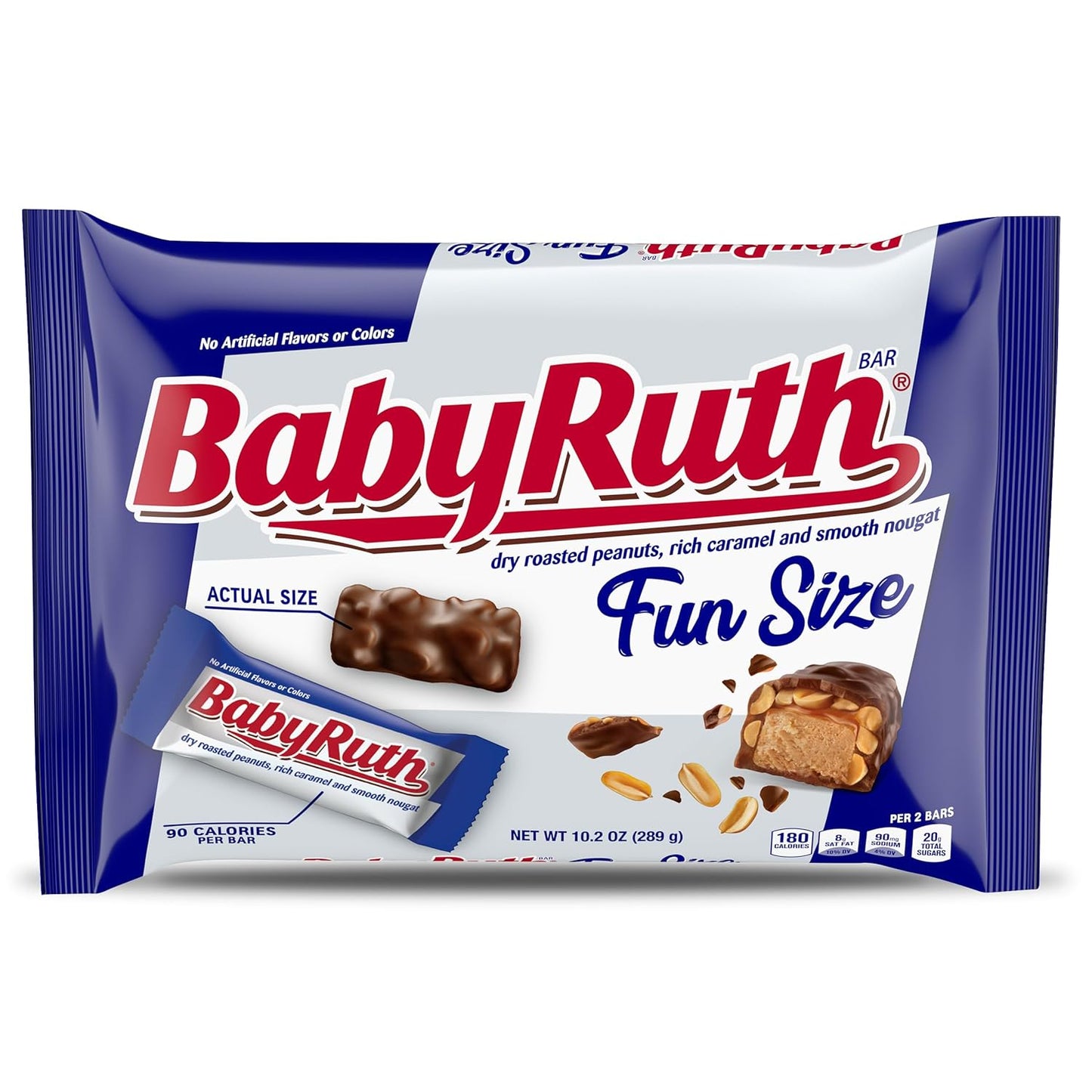 Baby Ruth Fun Size Candy Bars – Chocolate with Gooey Caramel & Crunchy Peanuts