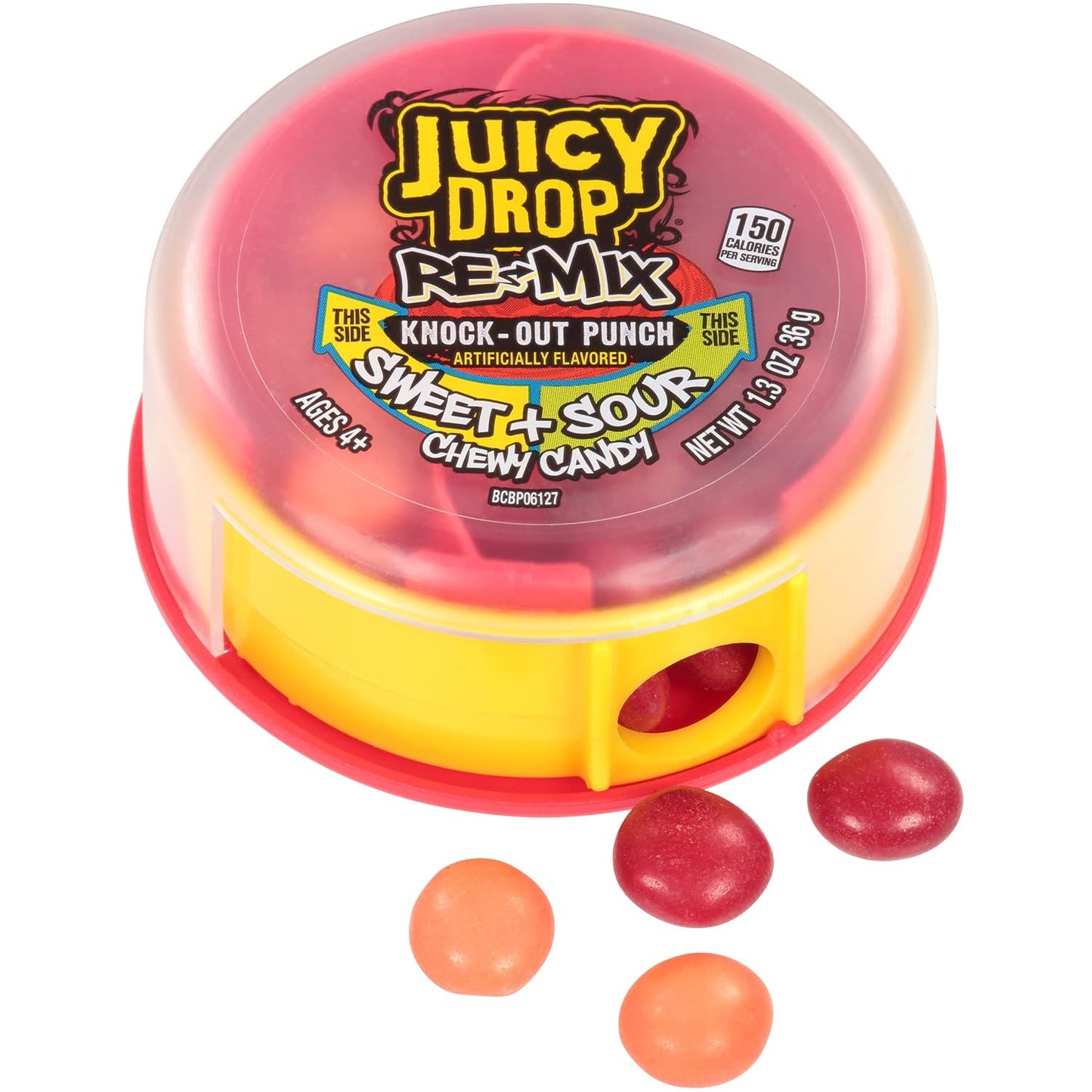 Juicy Drop Re-Mix Candies – 8 Count Box – Assorted Flavors (Knockout Punch, Blue Rebel, Wild Cherry Berry)
