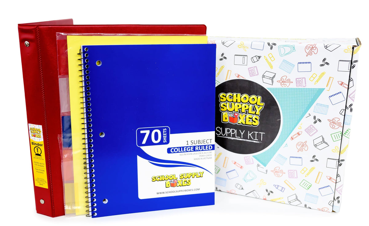 School Supply Boxes | Math Bundle (40 Piece) | House Brand Edition | Available in a Box (1 Unit), a Case (4 Units), and a Pallet (180 Units)