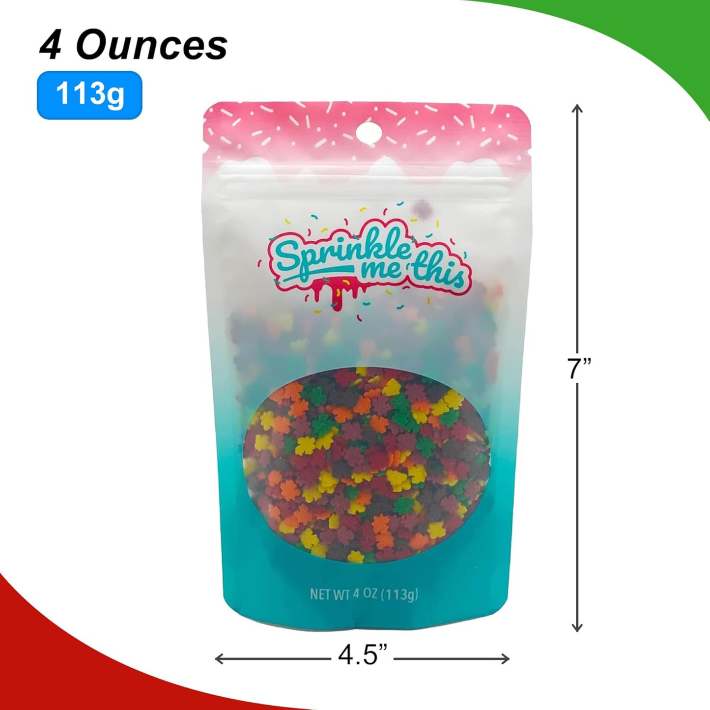 Sprinkle Me This – Fall Edible Sprinkles Variety Collection (Autumn-Themed) – 4 oz – Dessert Toppings