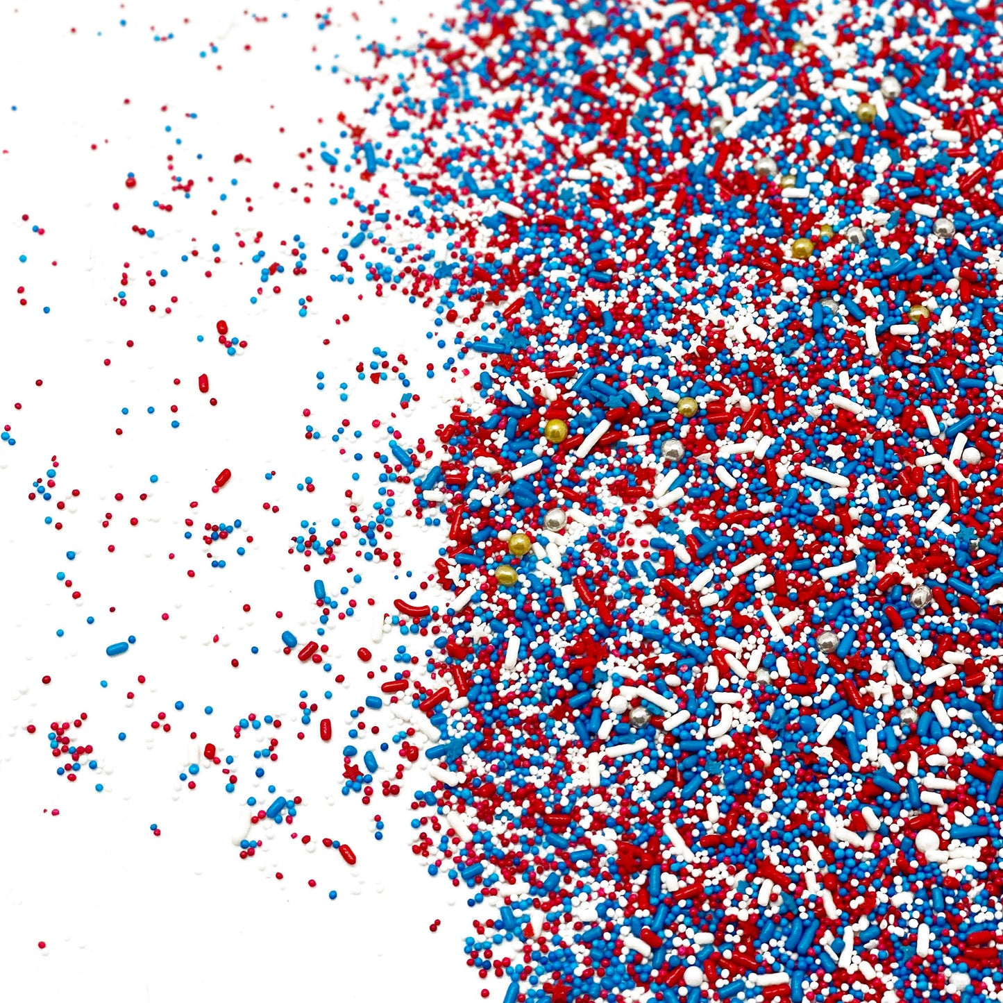 Sprinkle Me This – 4th of July Patriotic Sprinkle Mix – Red, White & Blue (4, 8 & 12 oz)