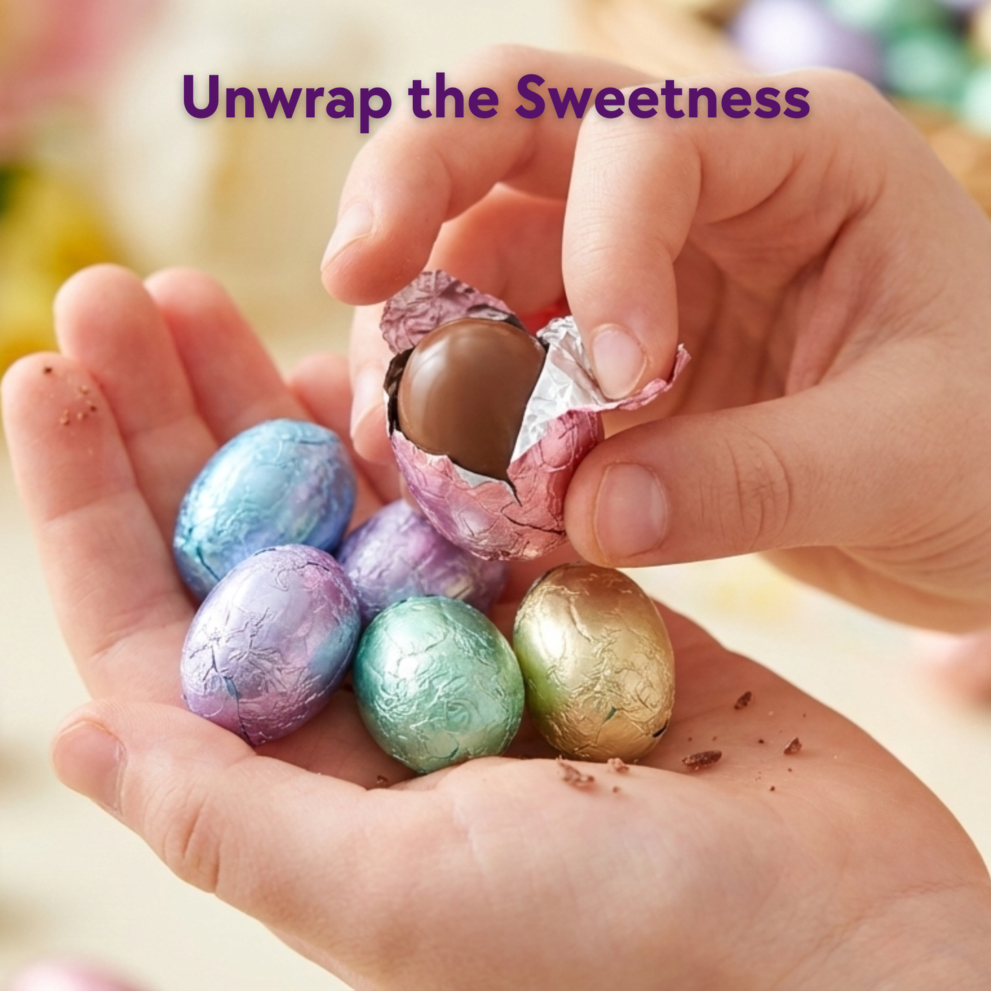 Blair Candy Gold & Pastel Foil Wrapped Chocolate Eggs – Premium Milk Chocolate, Easter, Party Favors & Gifts, 8 oz–5 lb