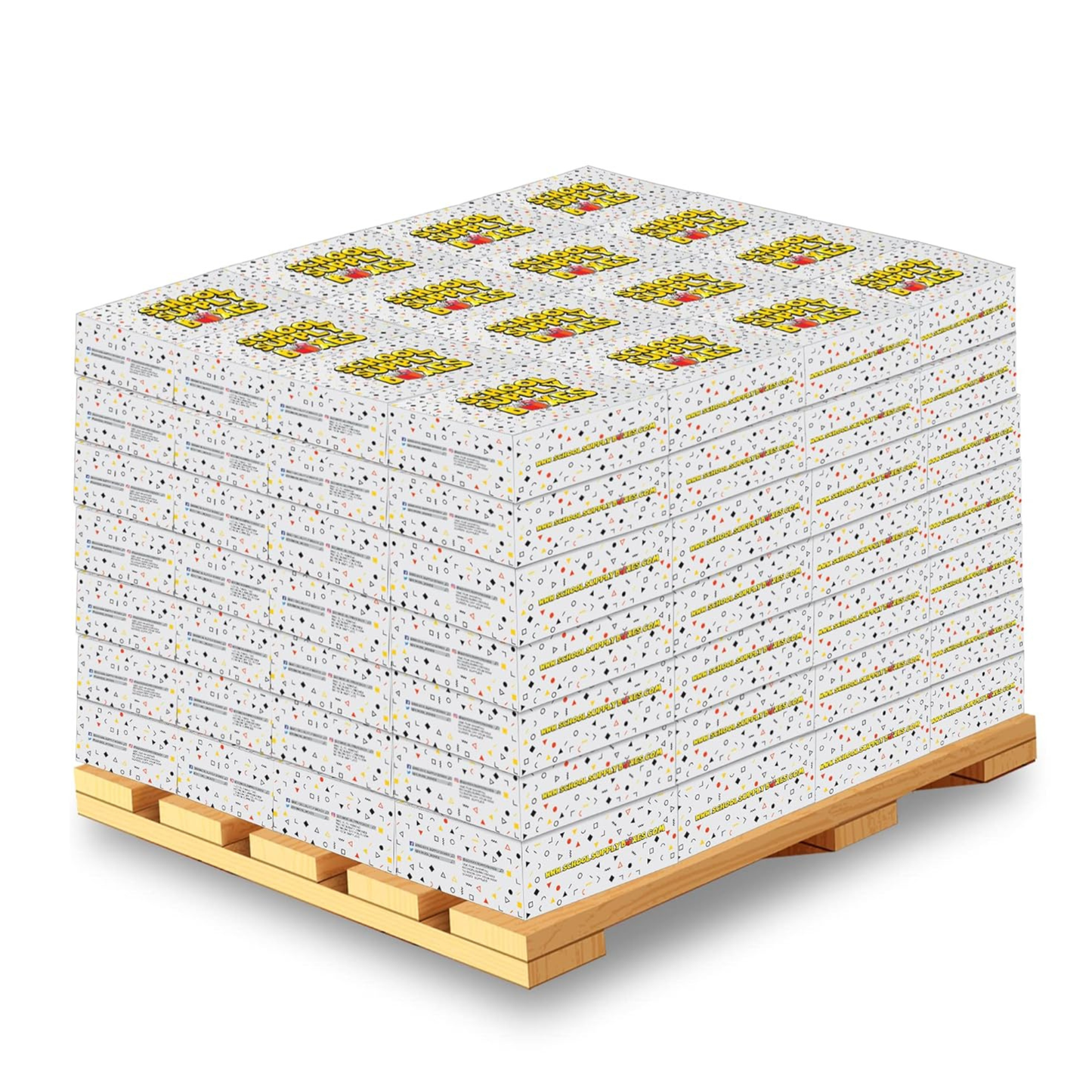 School Supply Boxes | Secondary School Bundle (50 Piece) | House Brand Edition | Available in a Box (1 Unit), a Case (2 Units), and a Pallet (112 Units)