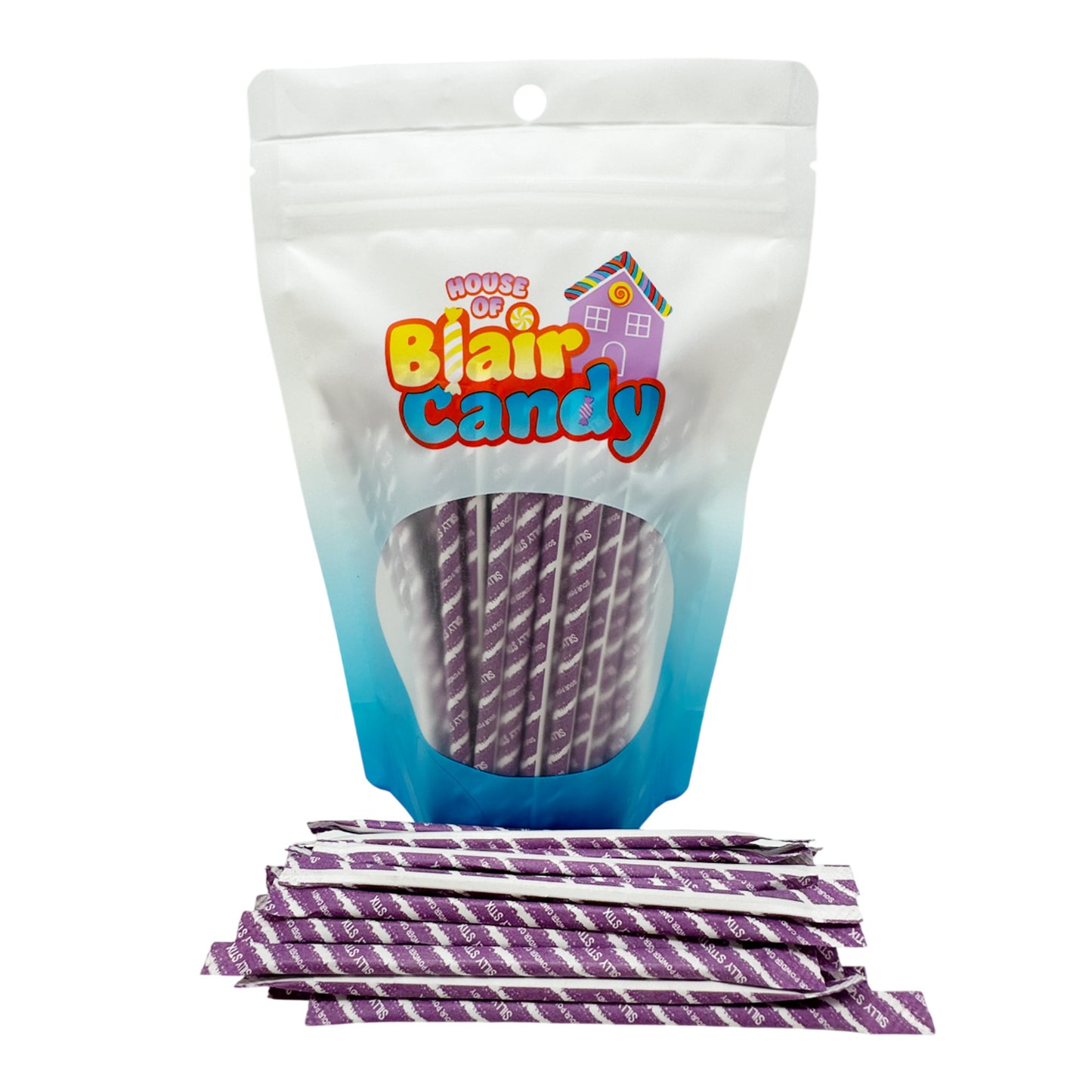 Silly Stix Sour Filled Candy Straws – Cherry, Orange, Tropical Punch, Grape & Assorted (8 oz, 1 lb, 2.5 lb)