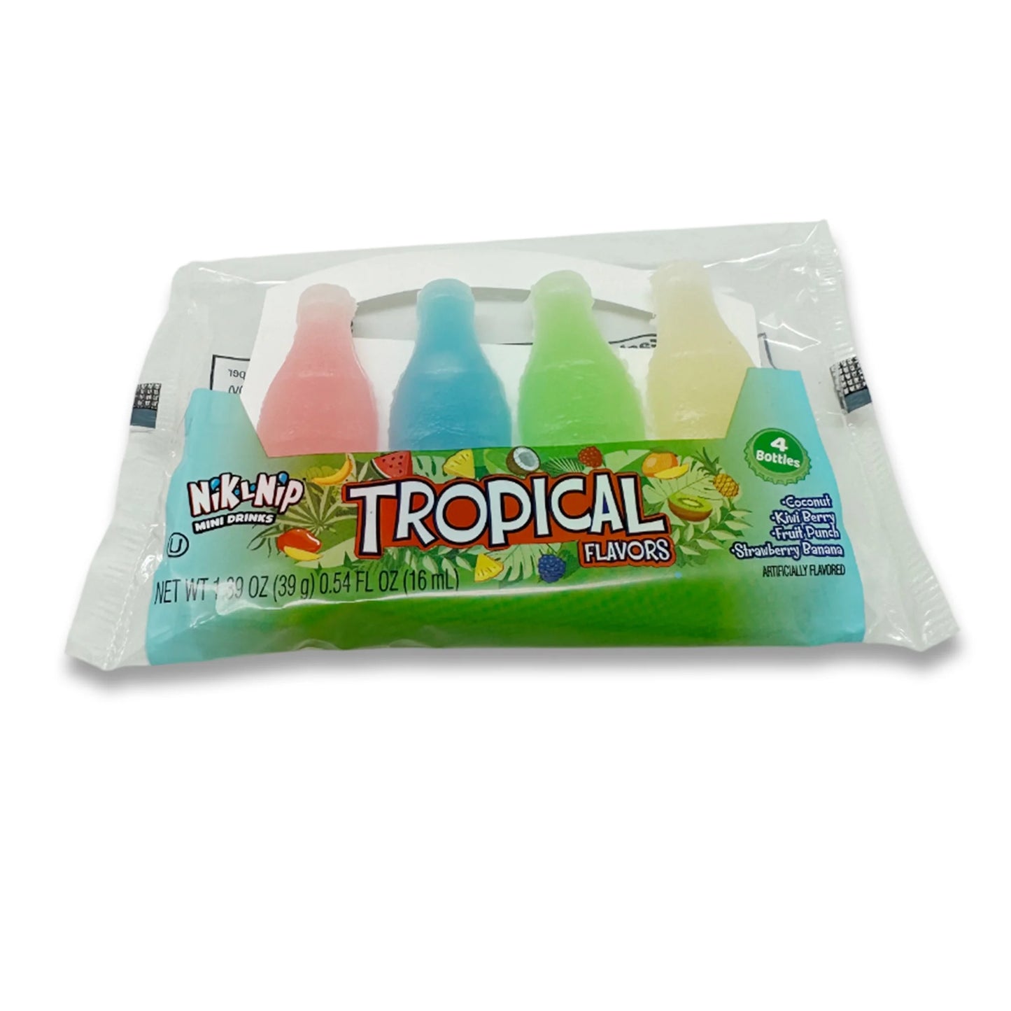 Nik-L-Nip Wax Bottles – Classic Retro Candy with 4 Fruity Flavors – Available in 1 Pack, 6 Pack, or 18 Pack