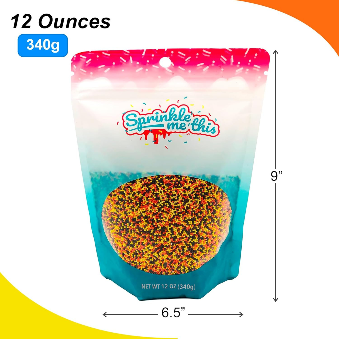 Sprinkle Me This – A Touch of Autumn: The Perfect Harvest Edible Sprinkles – 4, 8 & 12 oz – Dessert Topping for Cookies, Cupcakes & Cakes