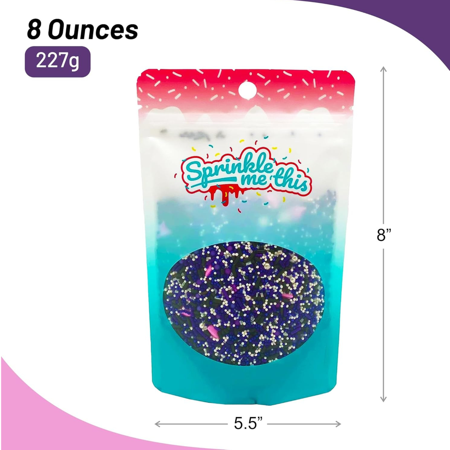 Sprinkle Me This – A Witch’s Brew Edible Sprinkles – 4, 8 & 12 oz – Halloween Dessert Topping for Cookies, Cupcakes & Cakes