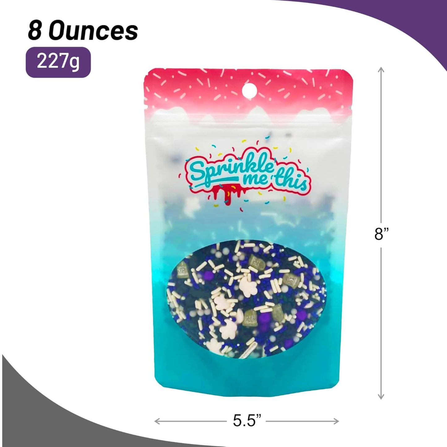 Sprinkle Me This – Delicious & Deadly Graveyard Smash Edible Sprinkles – 4, 8 & 12 oz – Halloween Dessert Topping for Cookies, Cupcakes & Cakes