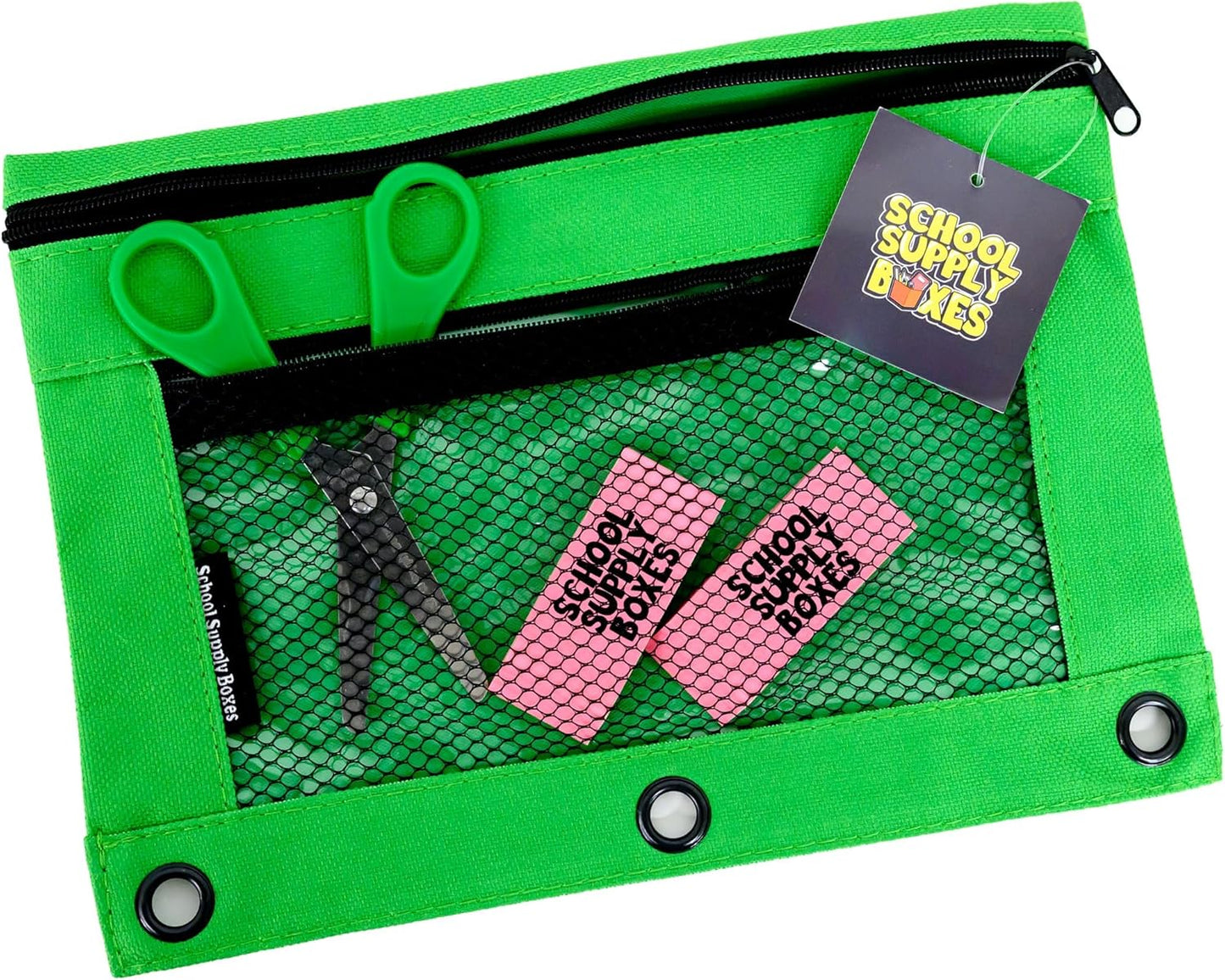 School Supply Boxes | 17" Clear & Black Backpack Bundle | Back to School Set for High School Students | 1 Backpack, Case (6), Pallet (180)