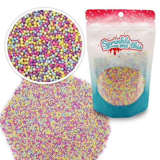 Sprinkle Me This – Colors of the Garden Pastel Nonpareils – Festive Easter Sprinkles for Baking & Decorations (4, 8 & 12 oz Bags)