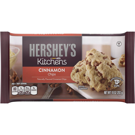 Hershey’s Baking Chips – Cinnamon 10 oz & Premier White 12 oz – Premium Baking Chips for Cookies, Candy, and Desserts