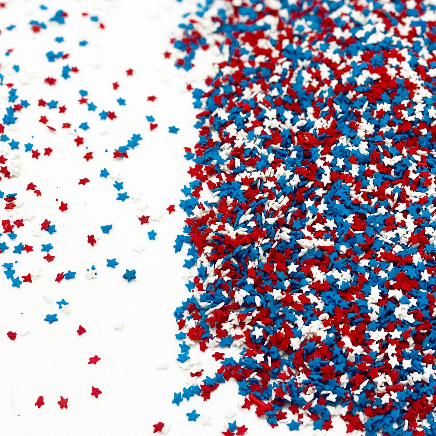 Sprinkle Me This - Patriotic 4th of July Small Stars - 4, 8 & 12 oz Bags – Red, White & Blue Edible Sprinkles