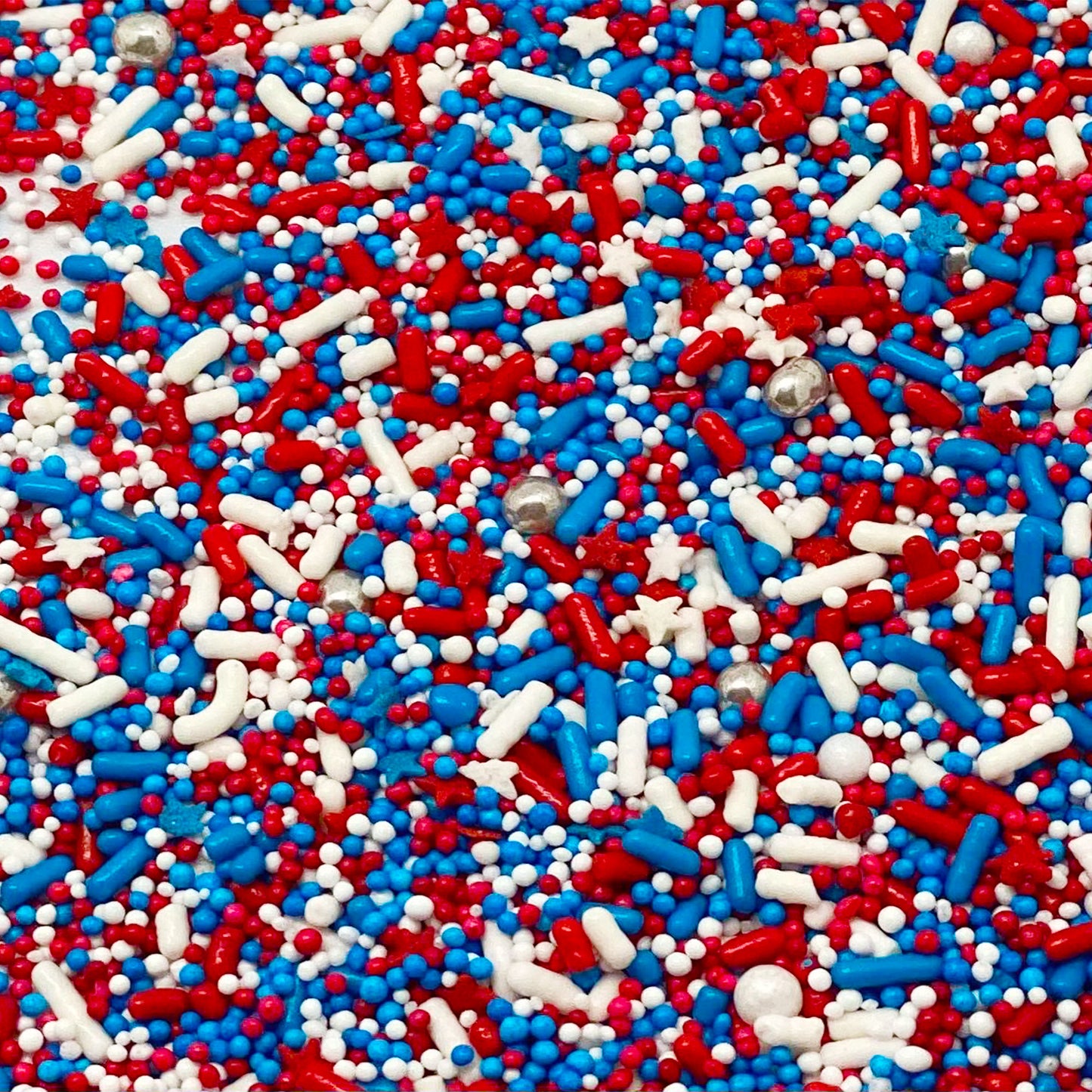 Sprinkle Me This – 4th of July Patriotic Sprinkle Mix – Red, White & Blue (4, 8 & 12 oz)
