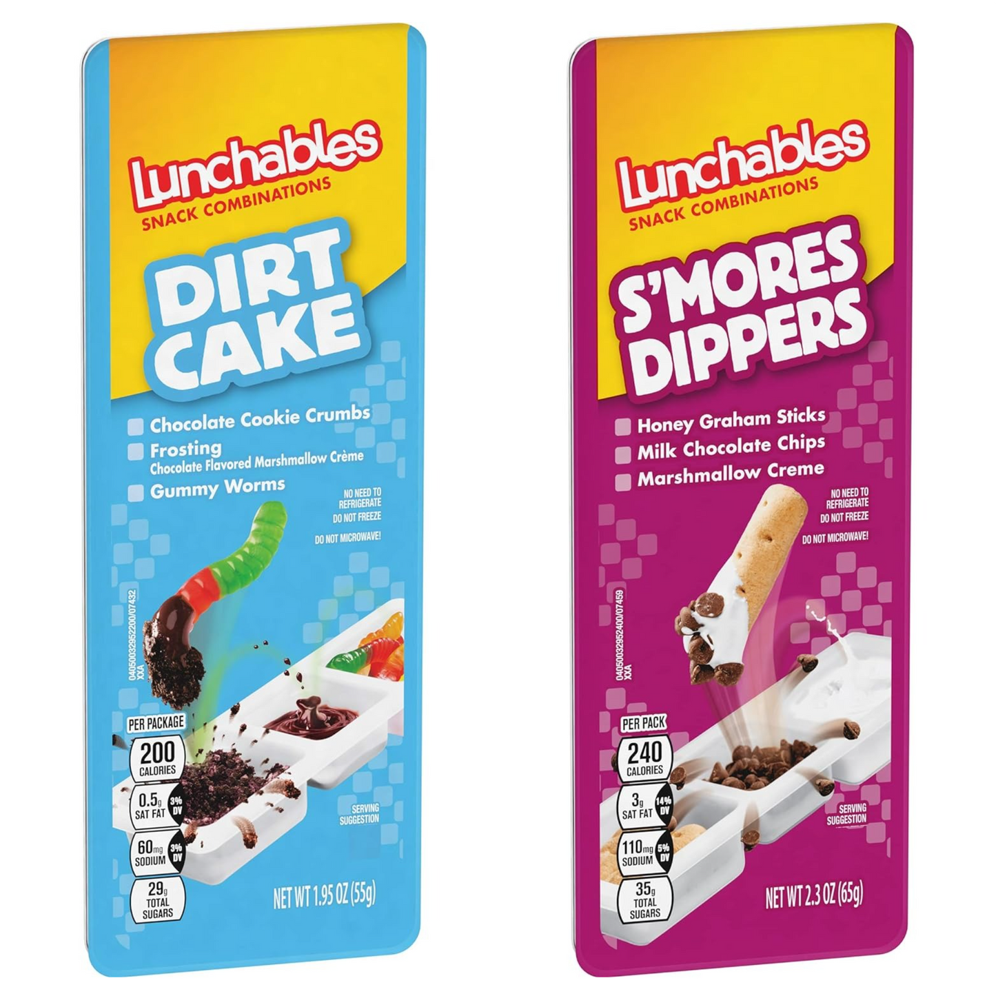 Lunchables Snack Time Favorites – S’mores Dippers & Dirt Cake – Fun, Sweet & Portable Treats – Multiple Pack Sizes Available