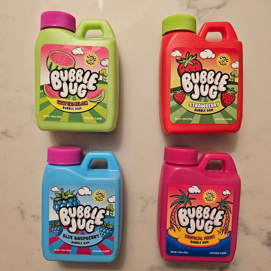 Bubble Jug 1.94 oz - Nostalgic Powdered Candy That Turns Into Chewy Bubble Gum | Available in 1, 3, 12 & 4-Pack Variety