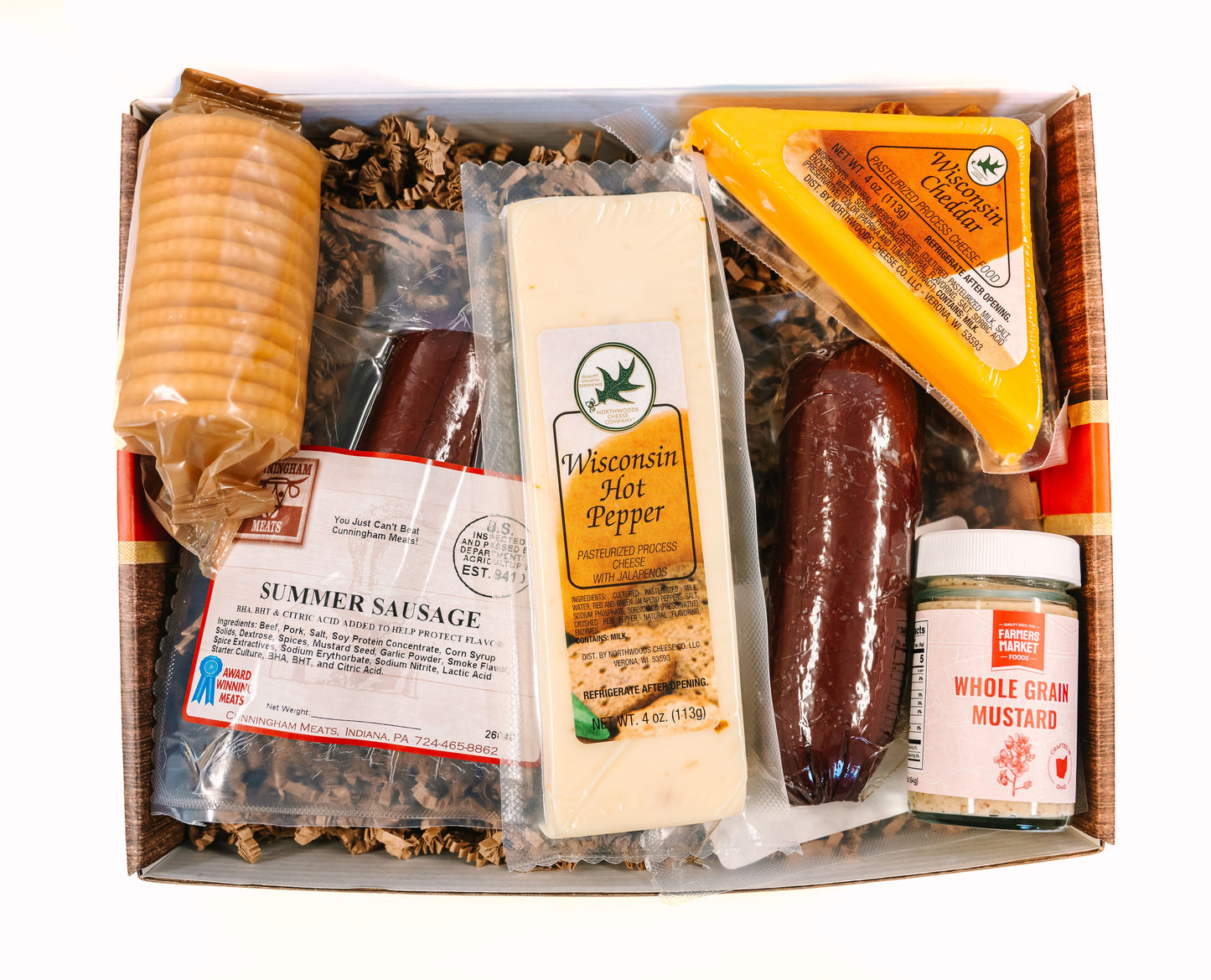 Gift Box Garden - Cheese & Summer Sausage Charcuterie Gift Box Collections – Classic, Premium Smoked, & Deluxe Gourmet Assortments