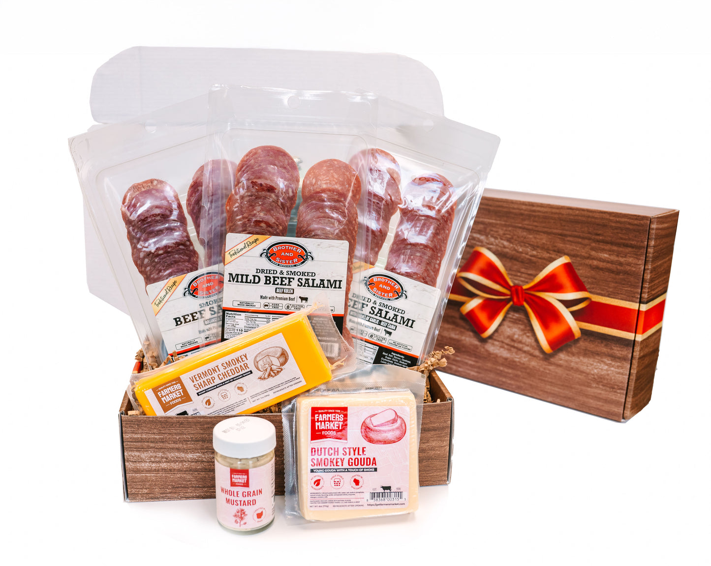 Gift Box Garden - Cheese & Summer Sausage Charcuterie Gift Box Collections – Classic, Premium Smoked, & Deluxe Gourmet Assortments