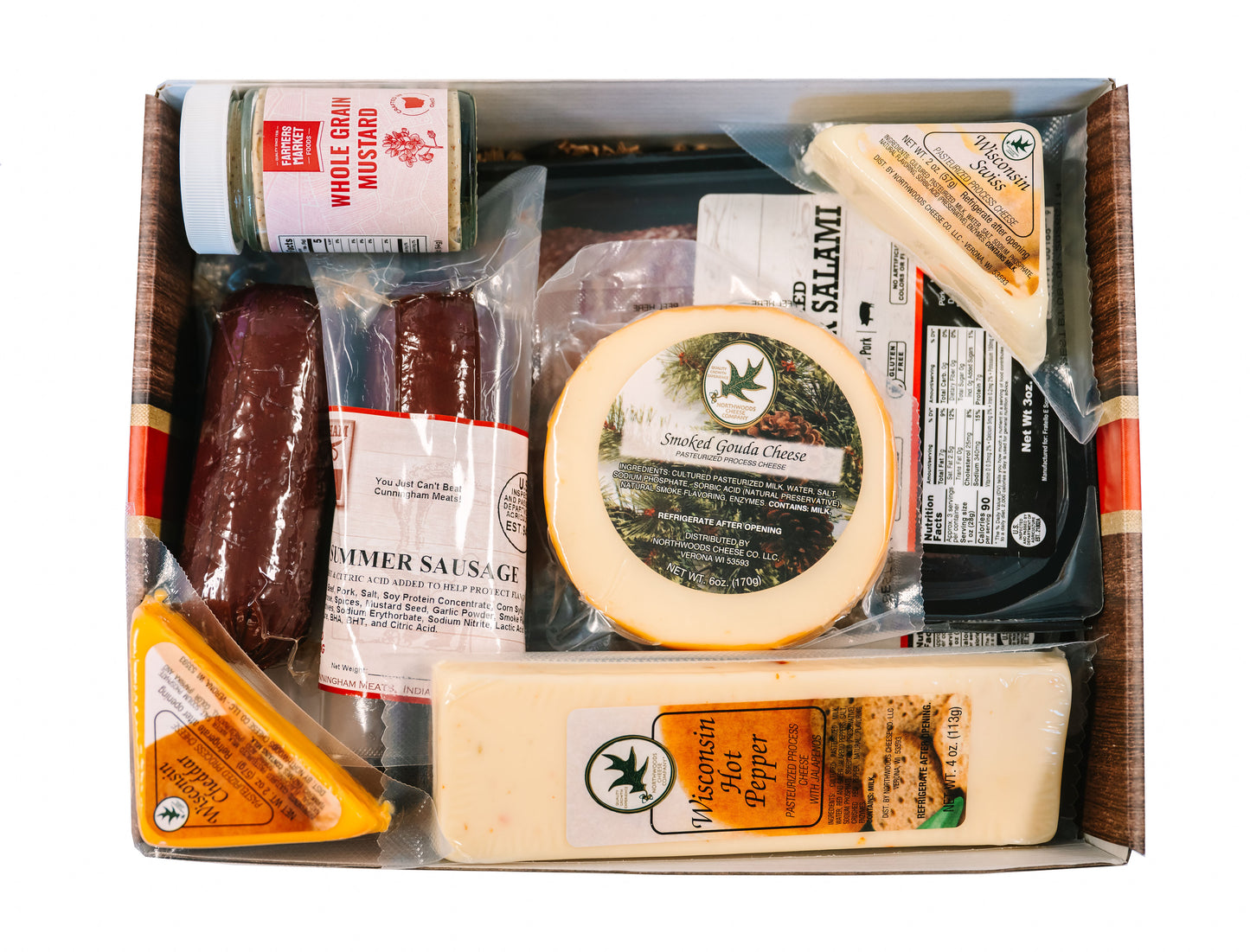 Gift Box Garden - Cheese & Summer Sausage Charcuterie Gift Box Collections – Classic, Premium Smoked, & Deluxe Gourmet Assortments