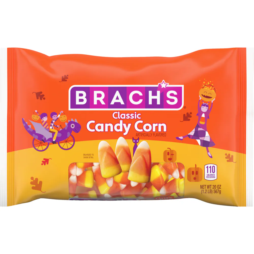 Brach's Classic Candy Corn – Fall & Halloween Candy – 4.2 oz Bag or 20 oz Bag