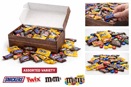 Gift Box Garden Chocolate Variety Gift Box 2LB – Snickers, Twix, M&M’s & Peanut M&M’s – Fun Size Assorted Candy – Perfect for Gifting, Parties & Sharing