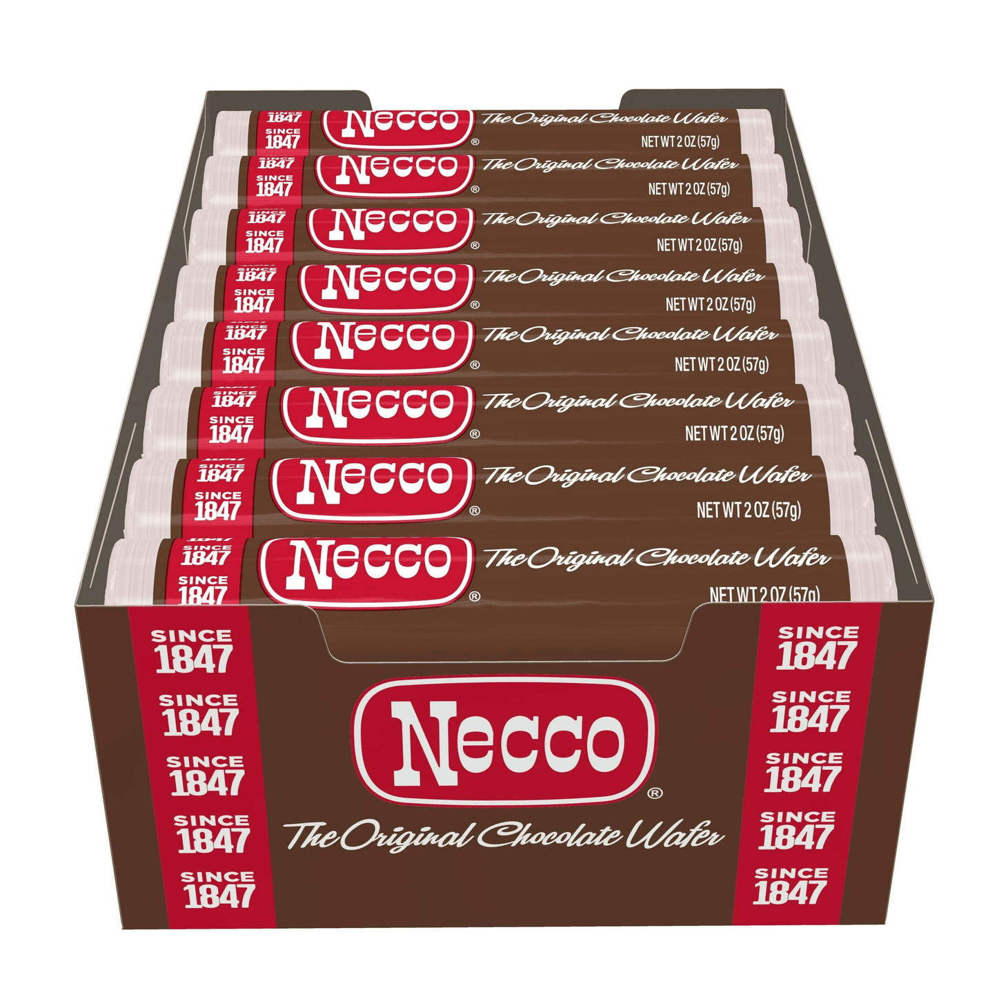 NECCO Wafers Candy – Classic Assorted & Chocolate Rolls | Multi-Pack 1, 6, 24 & 8-Variety