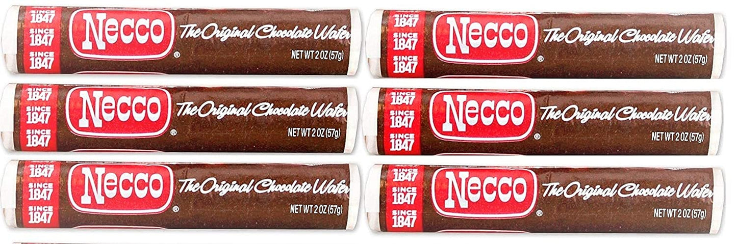 NECCO Wafers Candy – Classic Assorted & Chocolate Rolls | Multi-Pack 1, 6, 24 & 8-Variety