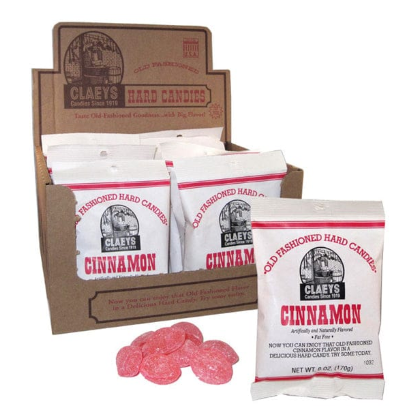 Claeys Old Fashioned Hard Candies – 6 oz Bag – Multiple Flavors Available – 1, 3, or 12 Pack