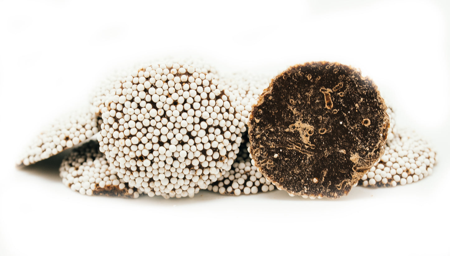 Blair Candy - Dark Chocolate Nonpareils – Dark Chocolate Discs with Sprinkles