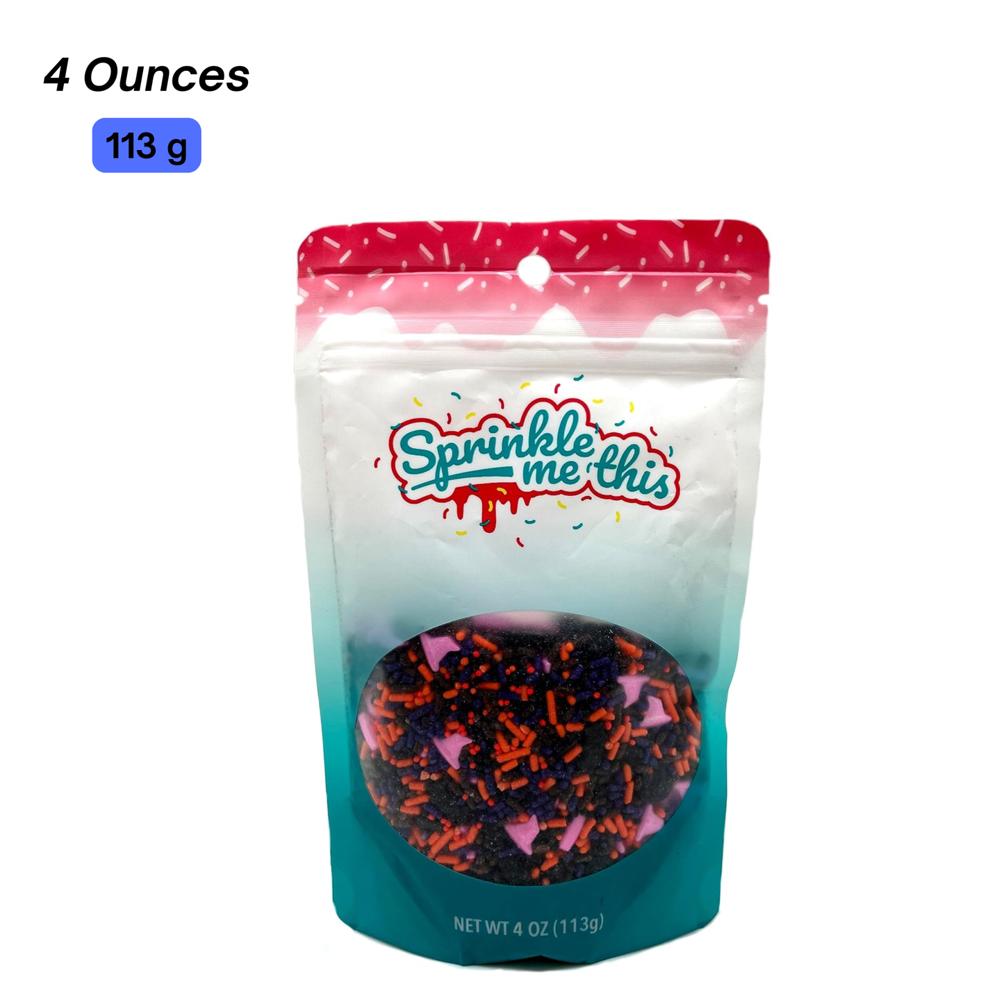 Sprinkle Me This – Halloween Edible Sprinkles Variety Collection – 4 oz – Dessert Toppings for Cookies, Cupcakes & Cakes