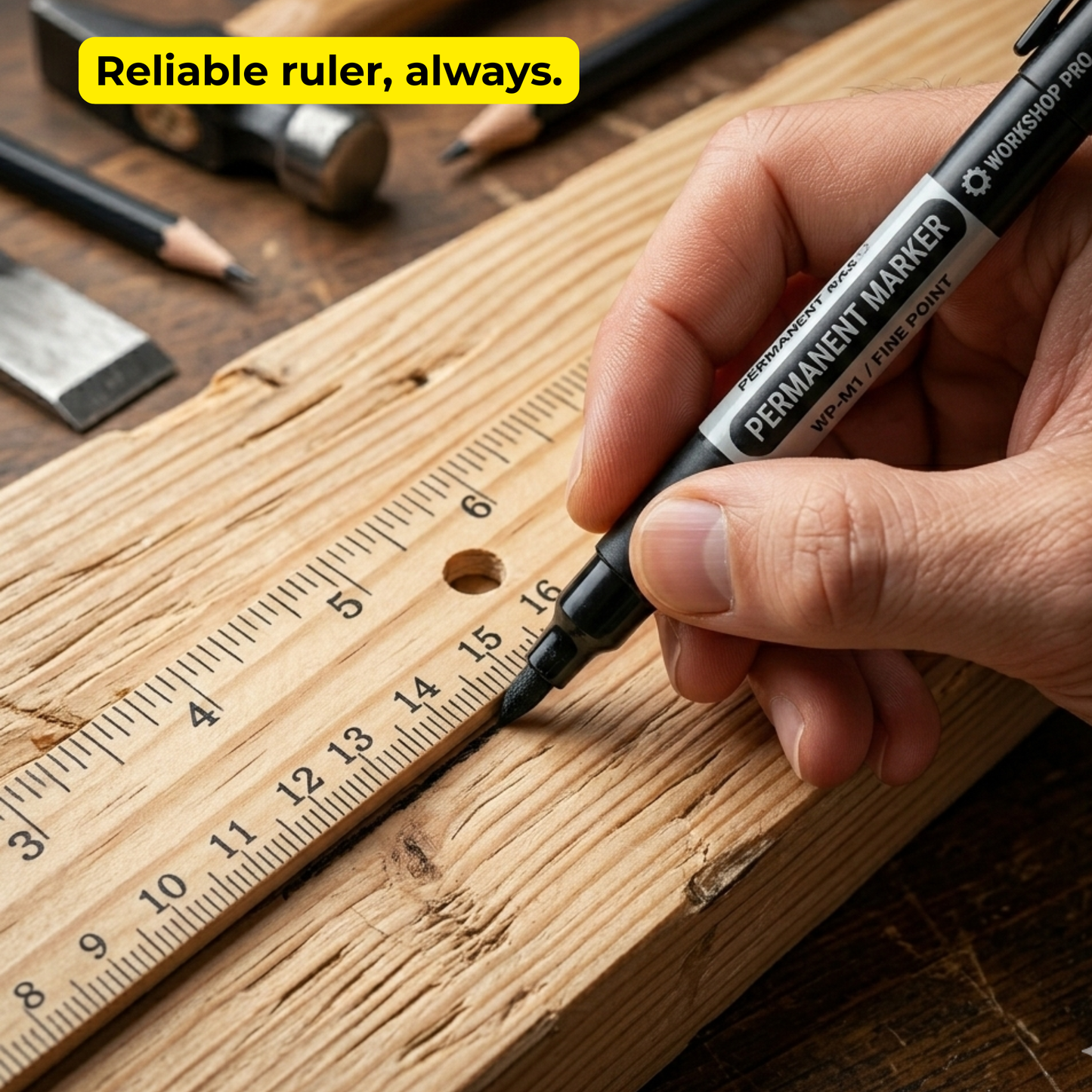 School Supply Boxes | 12" Wooden Ruler with 3-Ring Binder Holes | Available in 10 Pack, 20 Pack, 50 Pack, & 250 Pack | Durable Classroom and Office Supplies