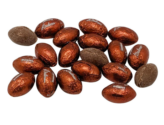 Blair Candy - Individually Wrapped Chocolate Footballs – Regular Milk Chocolate Candy