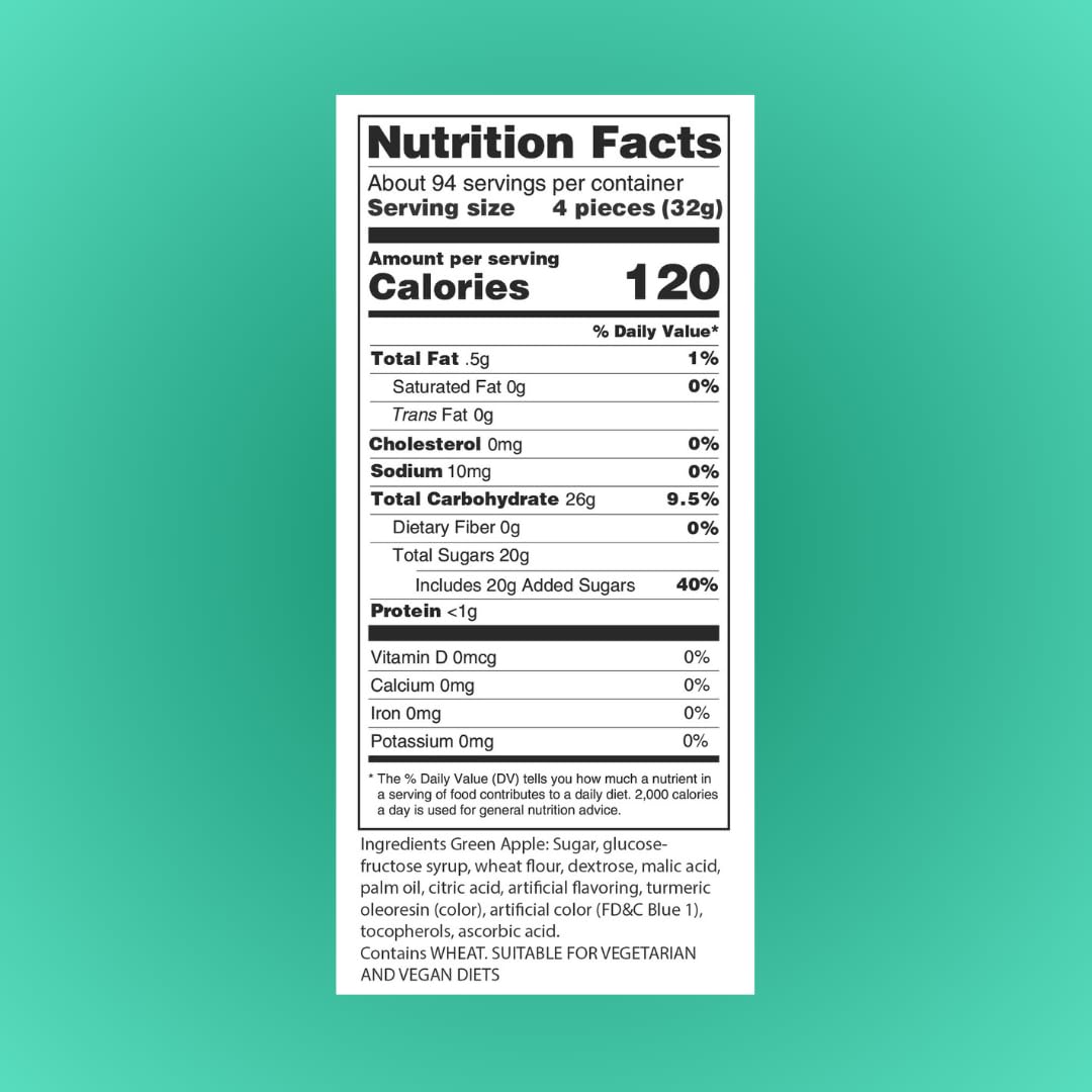 Sour Power Belts – Fruity Sour Candy: Green Apple, Berry Blue, Pink Lemonade, Strawberry, Watermelon, Quattro – 1 lb, 2.5 lb, 6.6 lb