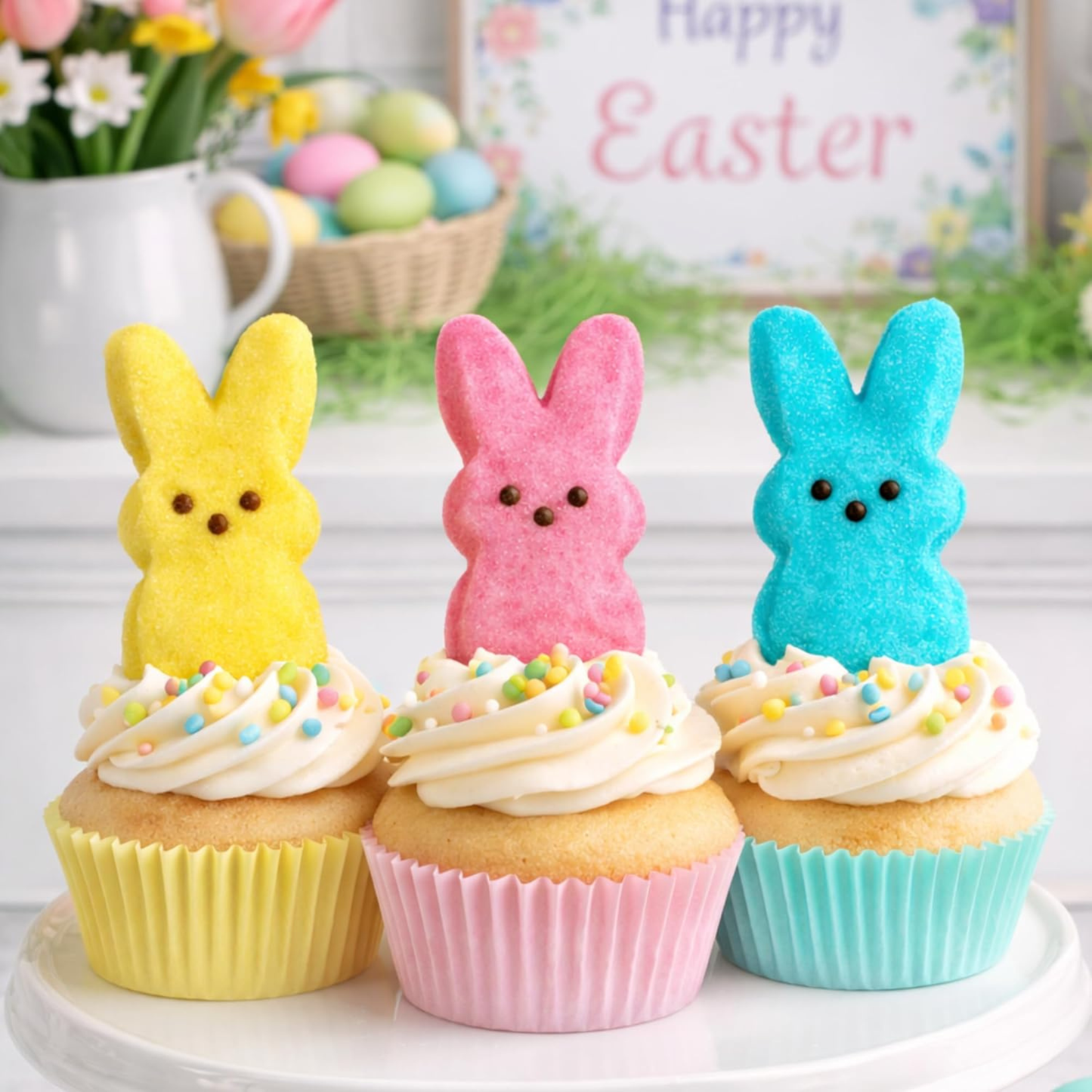 Peeps Marshmallow Chicks & Bunnies – Soft Easter Candy – Pink, Lavender, Yellow & Blue – 5, 8, 10 Count & Variety Pack