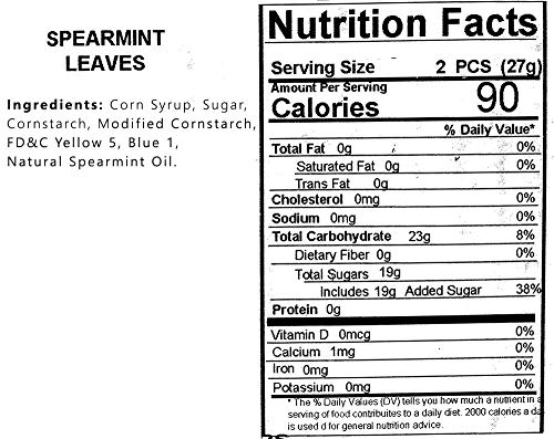 Jelly Spearmint Leaves – Chewy Mint Candy for Parties & Snacking | 1, 2, 3 & 5 lbs