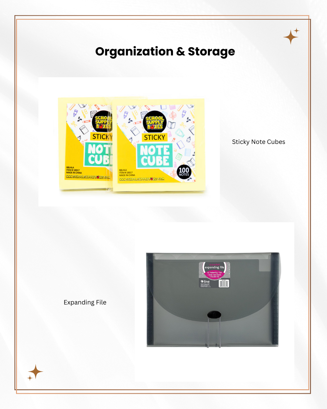 School Supply Boxes | Complete Office Kit | Filing, Mailing & Organization Supplies for Home Office & Small Business