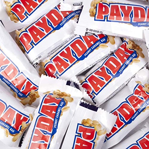 PayDay Fun Size Candy – Sweet & Salty Peanut Caramel Snack, 11.6 oz, 1 lb & 2 lb Bags