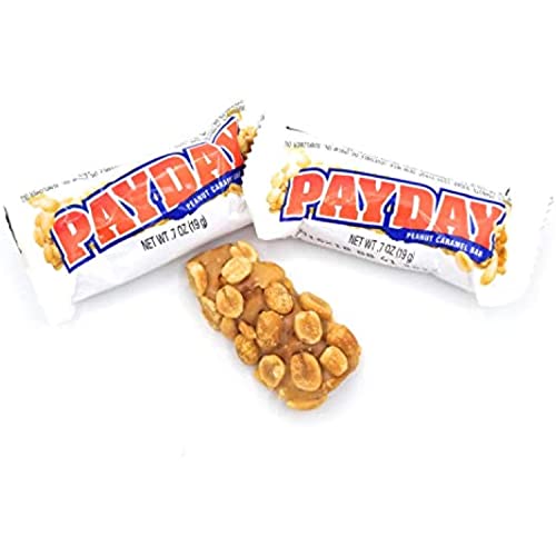 PayDay Fun Size Candy – Sweet & Salty Peanut Caramel Snack, 11.6 oz, 1 lb & 2 lb Bags