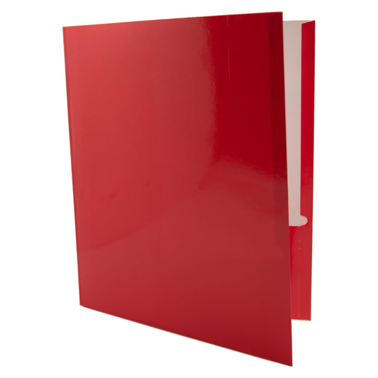 School Supply Boxes | Three Prong, Two Pocket Folders | Available in Multiple Pack Sizes & Colors | Letter Size Folders for the Classroom & Office