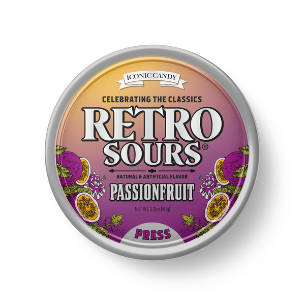 Retro Sours – Citrus, Tangerine & More - Classic Hard Candy in Bold Fruity Flavors – 1 Pack, 8 Pack, 3-Flavor, or 7-Flavor Variety