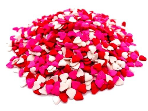 Sprinkle Me This - Valentine’s Day Sprinkles Variation – Made With Love, Say It From The Heart & We’re The Perfect Match, 4 oz