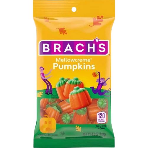 Brach's Mellowcreme Pumpkins – Fall & Halloween Candy – Available in 4.2 oz Bag or 20 oz Bag