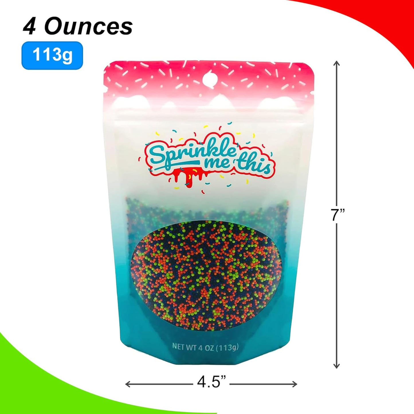 Sprinkle Me This – Halloween Edible Sprinkles Variety Collection – 4 oz – Dessert Toppings for Cookies, Cupcakes & Cakes