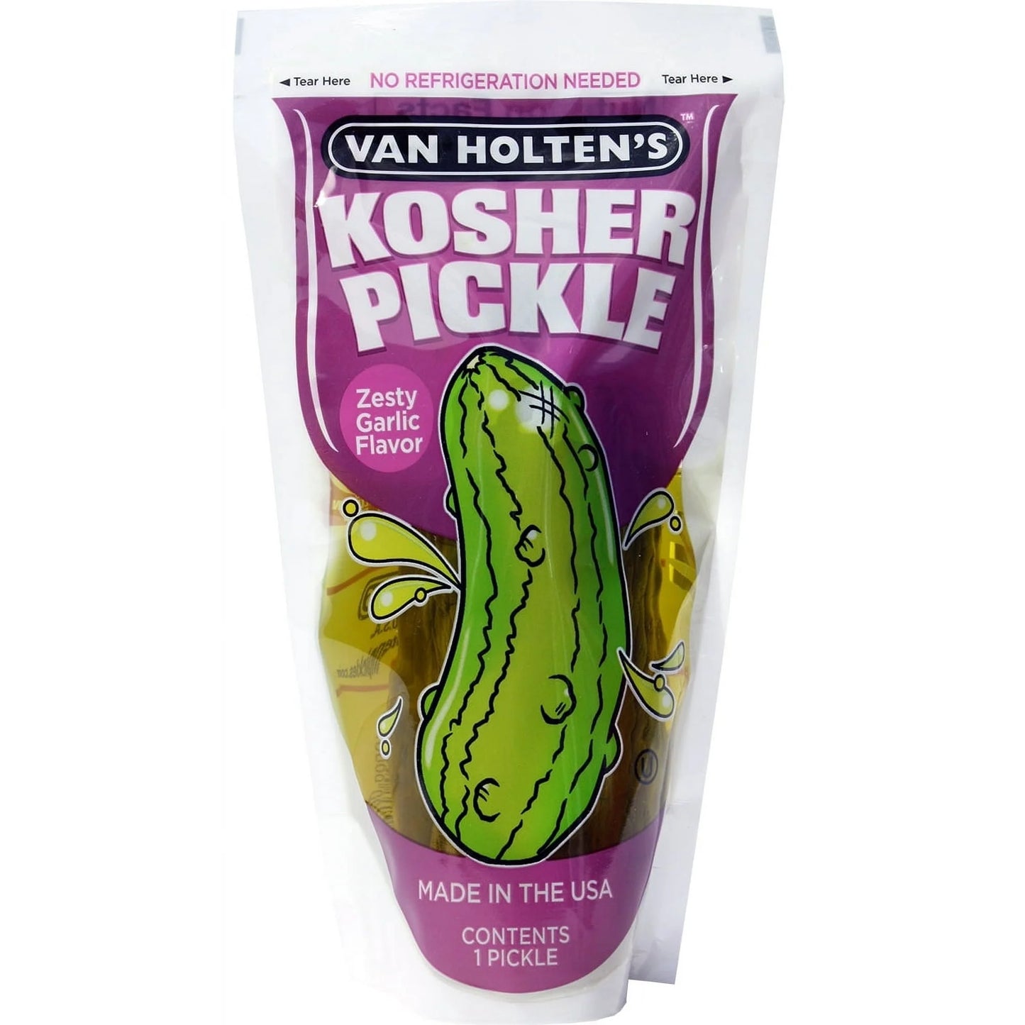 Van Holten’s Pickles – Jumbo Pickle-in-a-Pouch – Multiple Bold Flavors – Available in 1 Pack or 12 Pack