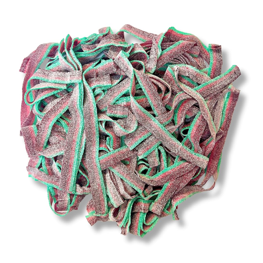 Sour Power Belts – Fruity Sour Candy: Green Apple, Berry Blue, Pink Lemonade, Strawberry, Watermelon, Quattro – 1 lb, 2.5 lb, 6.6 lb