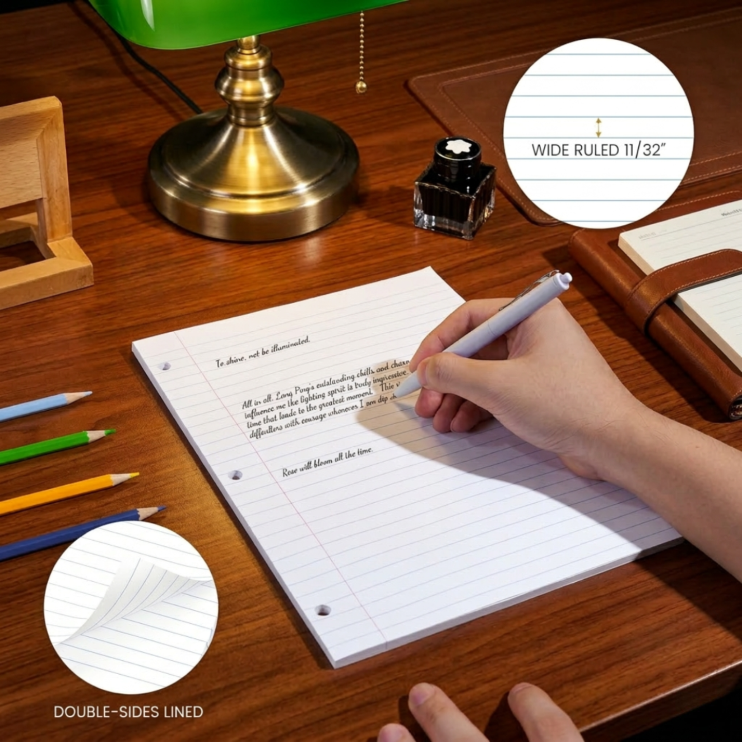 School Supply Boxes | College-Ruled or Wide-Ruled Loose Leaf Paper | Available in Multiple Pack Sizes | 100 Sheets Per Pack, 3-Ring Binder Compatible